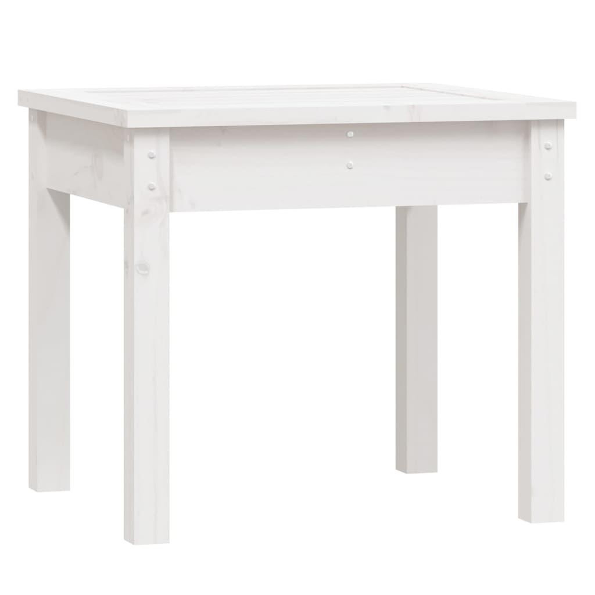 Voir la diapositive 2 : VIDAXL Banc de jardin blanc 50x44x45 cm bois massif de pin