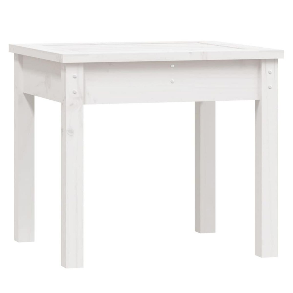 VIDAXL Banc de jardin blanc 50x44x45 cm bois massif de pin