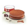 Voir la diapositive 4 : TEFAL TEFAL Moule a charniere Delibake en acier - O 25 cm - Rouge et gris