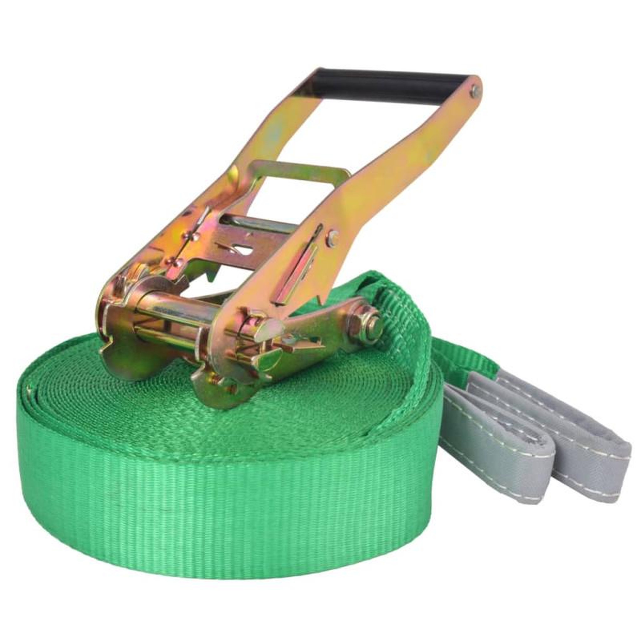 VIDAXL Corde lâche pour slackline 15 m x 50 mm 150 kg Vert