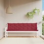 Voir la diapositive 1 : VIDAXL Coussins de banc de jardin lot de 2 rouge bordeaux tissu Oxford