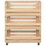 Voir la diapositive 3 : VIDAXL Chariot a legumes 77x30x80 cm Bois de pin solide