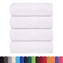 Voir la diapositive 2 : VIDAXL Serviettes de visage 4 pcs blanc 30x30 cm 360 g m² 100% coton