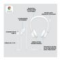 Voir la diapositive 6 : Logitech Logitech H390 Casque Filaire Stéréo avec Microphone Antibruit, USB-A - Blanc cassé