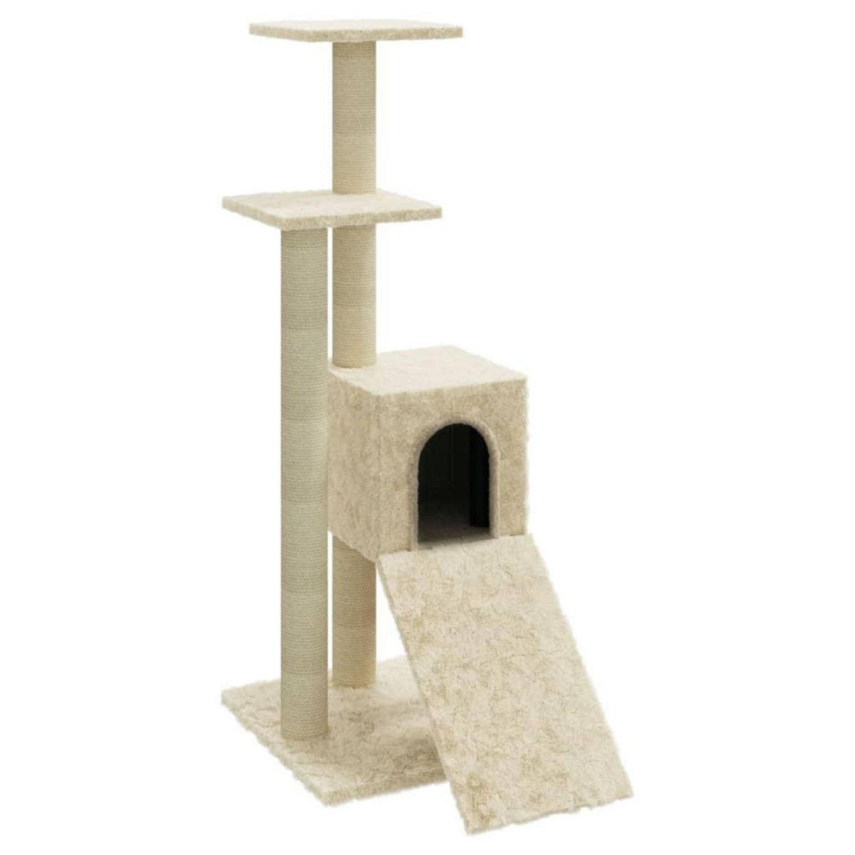 VIDAXL Arbre a chat avec griffoirs en sisal Creme 92 cm