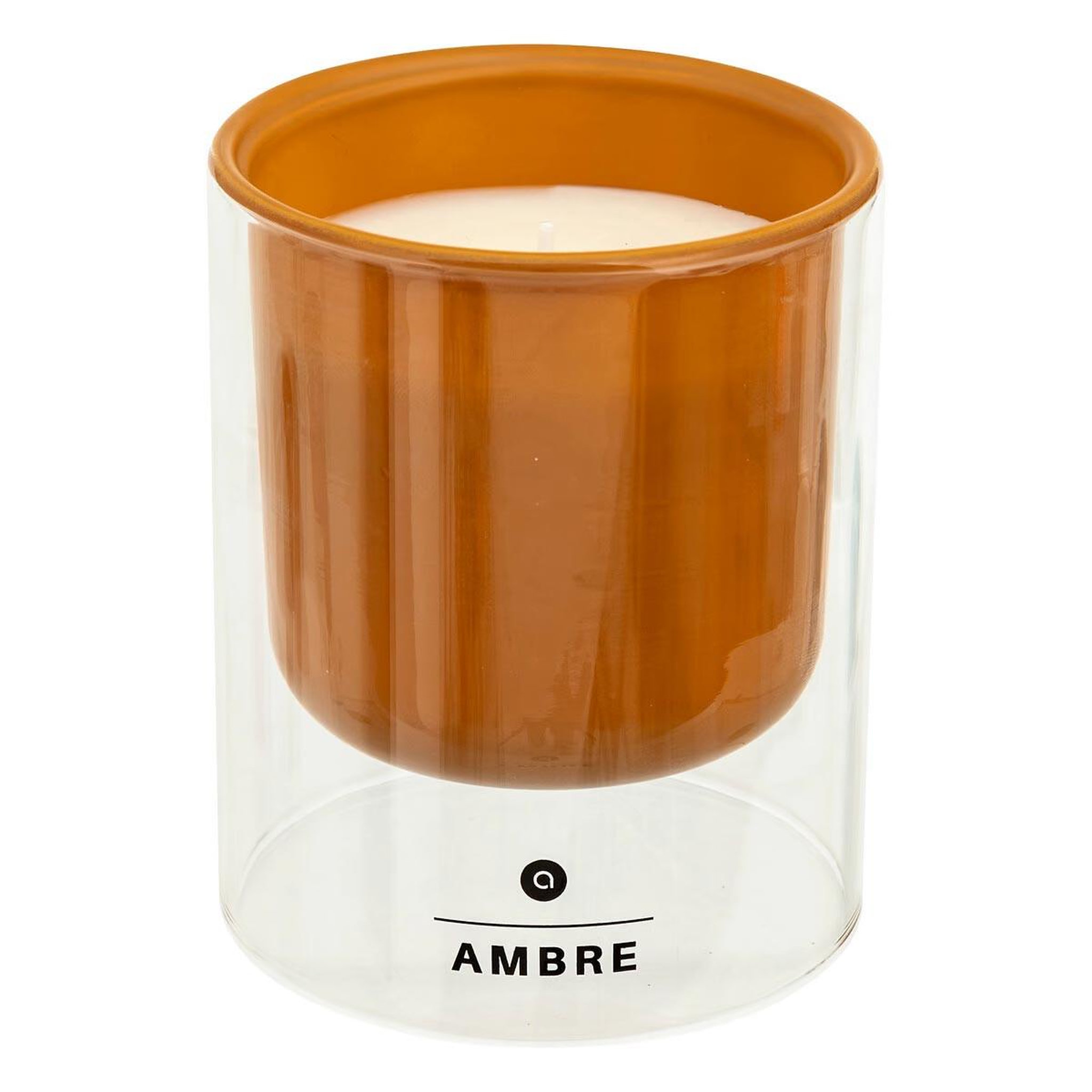 ATMOSPHERA Bougie parfumée en verre  ilan  220g ambre