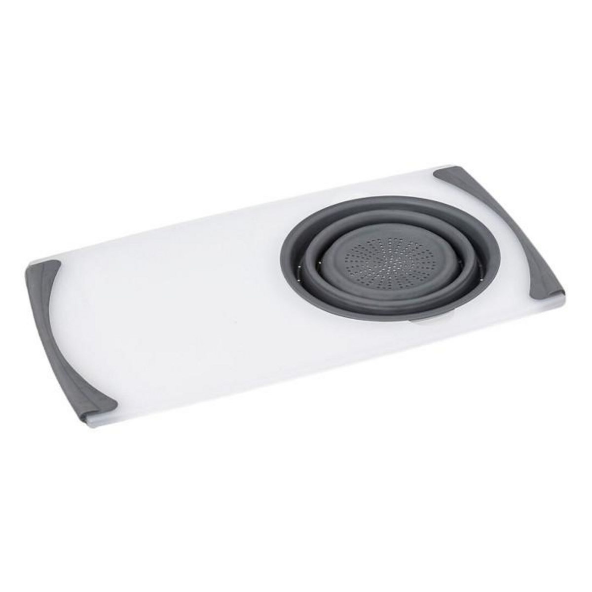 FIVE Planche à Découper Avec Passoire  2 en 1  50cm Gris