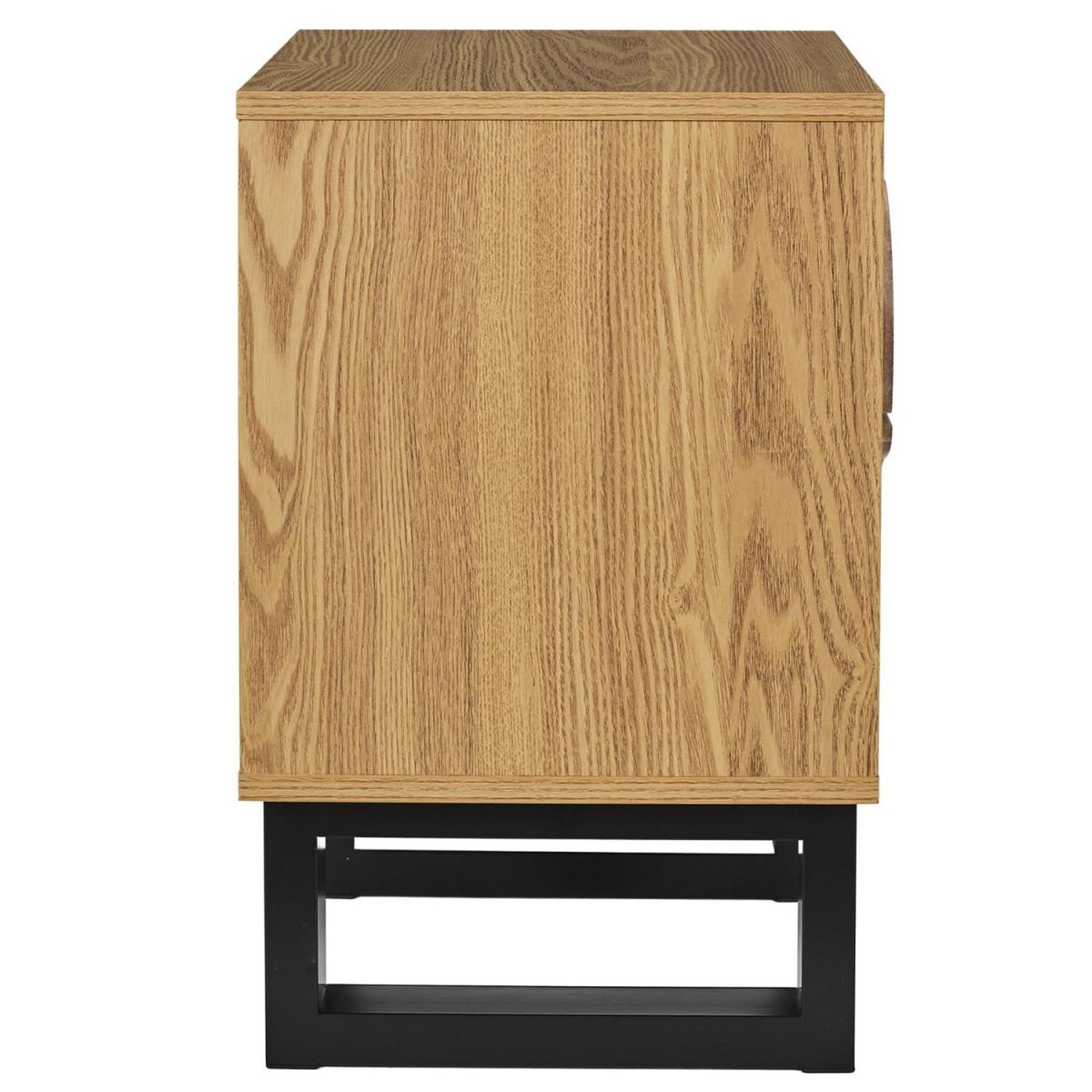 Voir la diapositive 4 : The Home Deco Factory Table de chevet 2 tiroirs  calypso  55cm marron