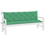 Voir la diapositive 4 : VIDAXL Coussins de banc jardin lot de 2 vert 180x50x7 cm tissu Oxford