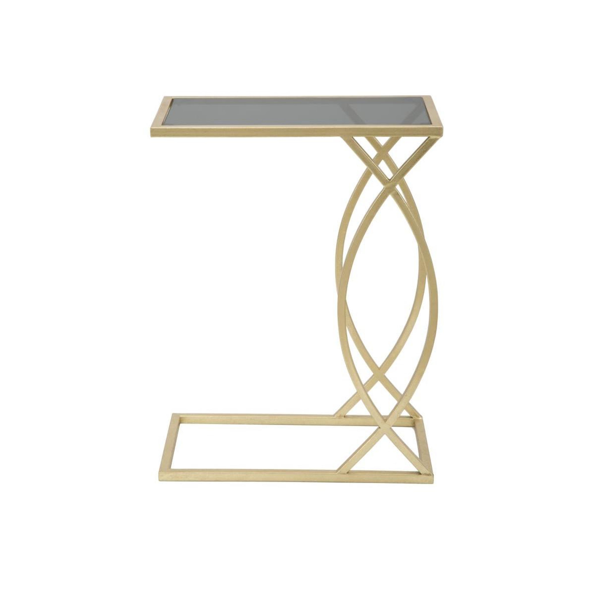 Voir la diapositive 3 : Paris Prix Table d'appoint design  glam  60cm noir & or