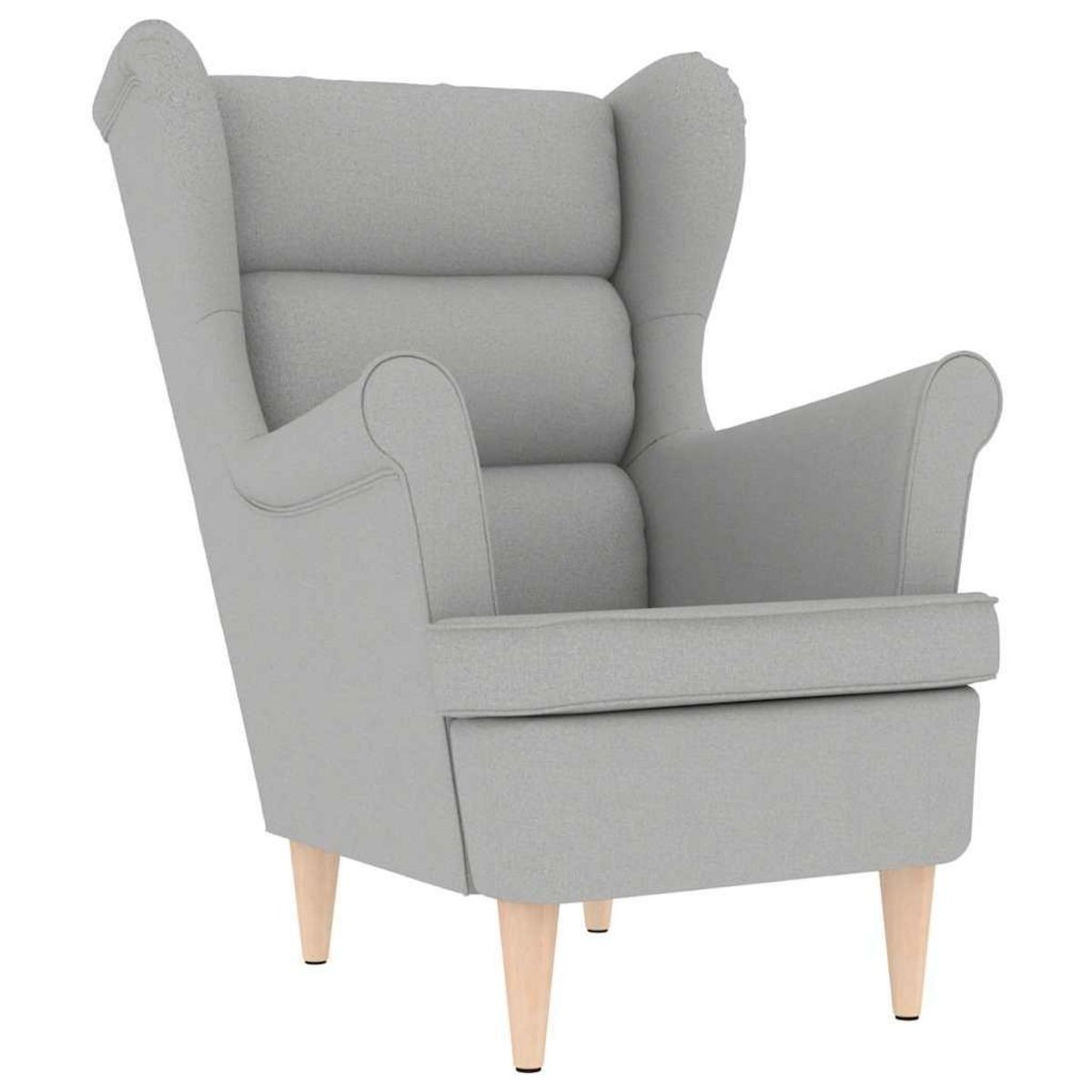 VIDAXL Fauteuil gris nuage 74x84x100 cm tissu