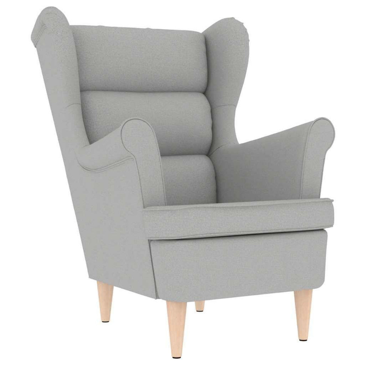 VIDAXL Fauteuil gris nuage 74x84x100 cm tissu