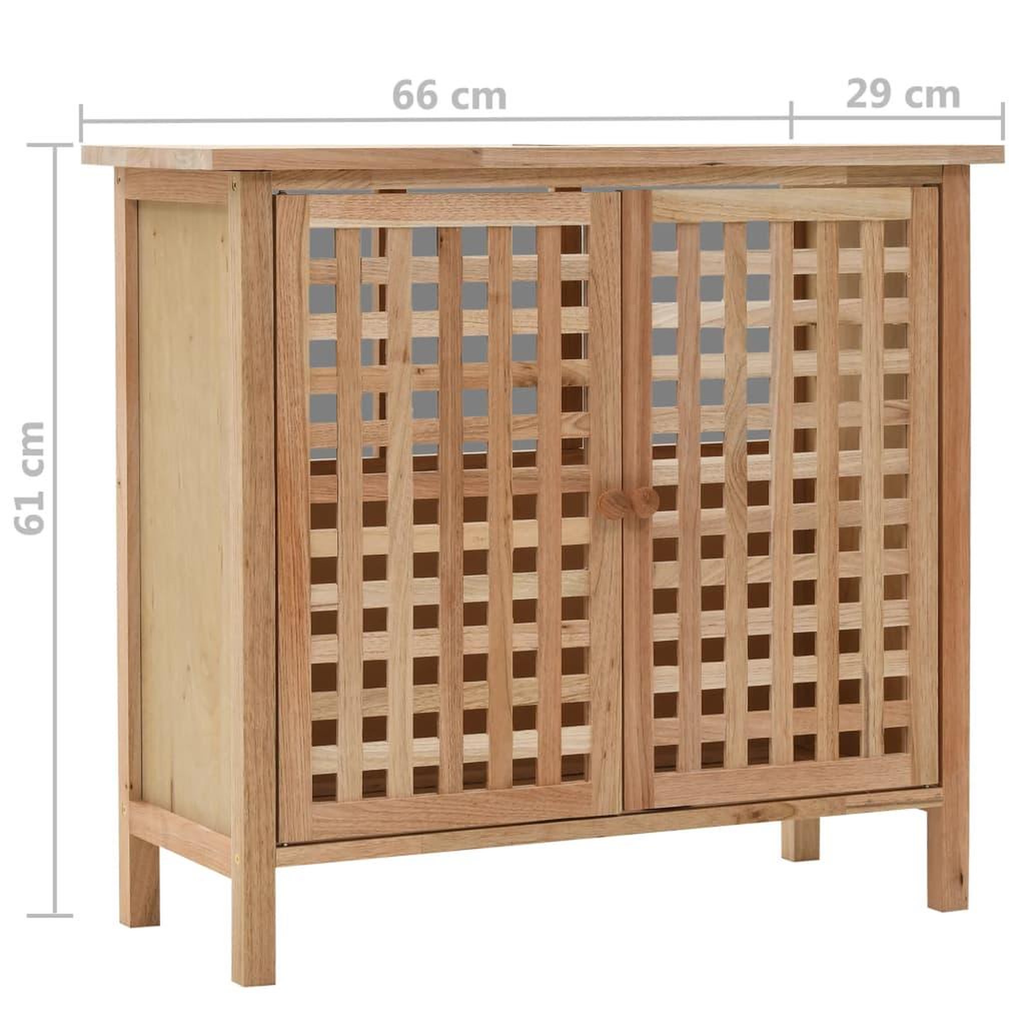 Voir la diapositive 6 : VIDAXL Armoire pour lavabo Bois de noyer massif 66x29x61 cm