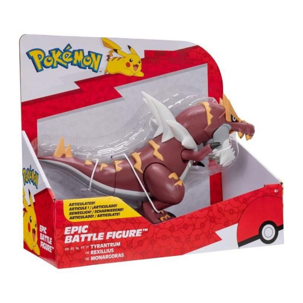 BANDAI Figurine - BANDAI - Pokémon légendaires Rexilius - 30 cm, articulée, a l'échelle des dessins animés
