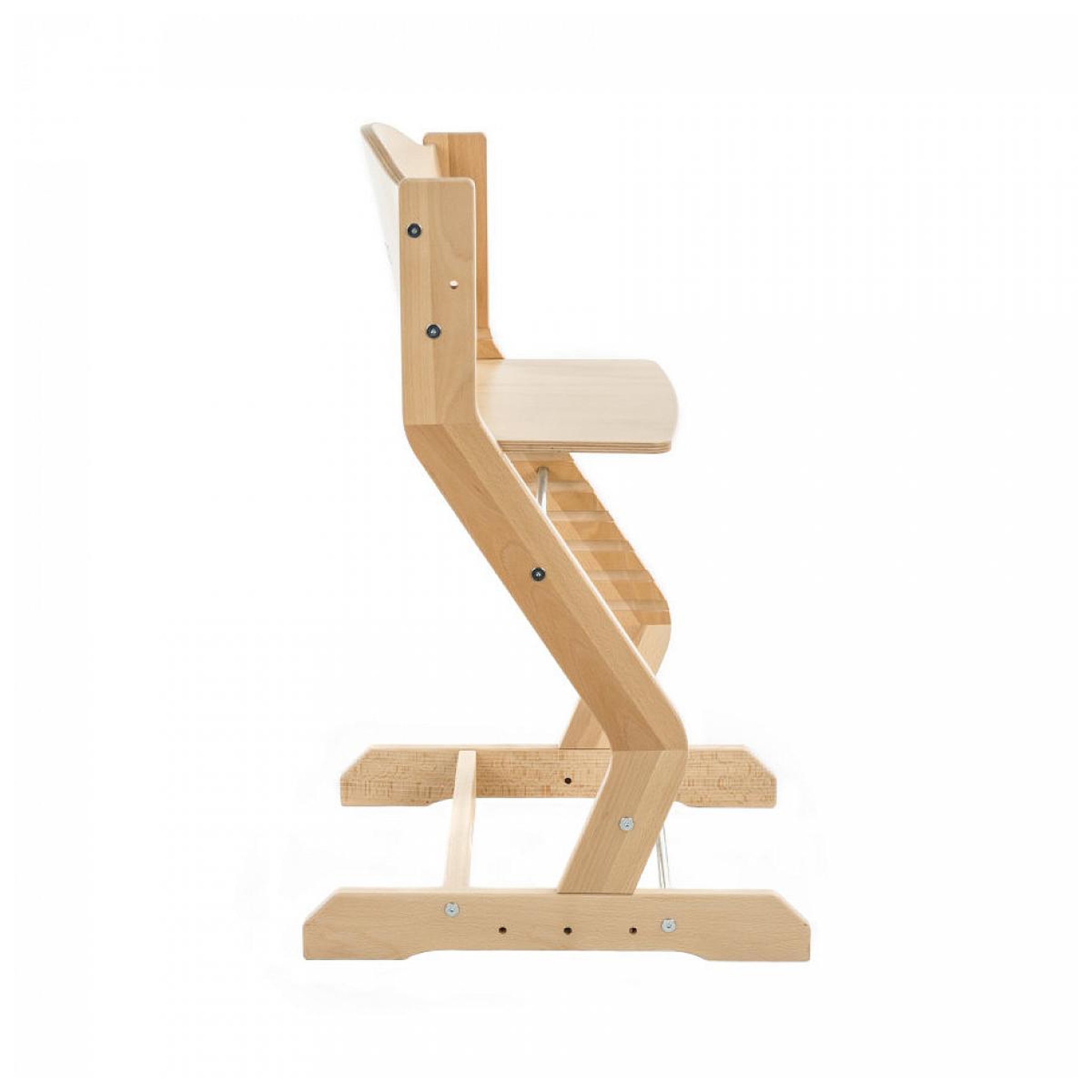 Voir la diapositive 2 : TISSI Chaise haute pour enfant en hêtre massif naturel