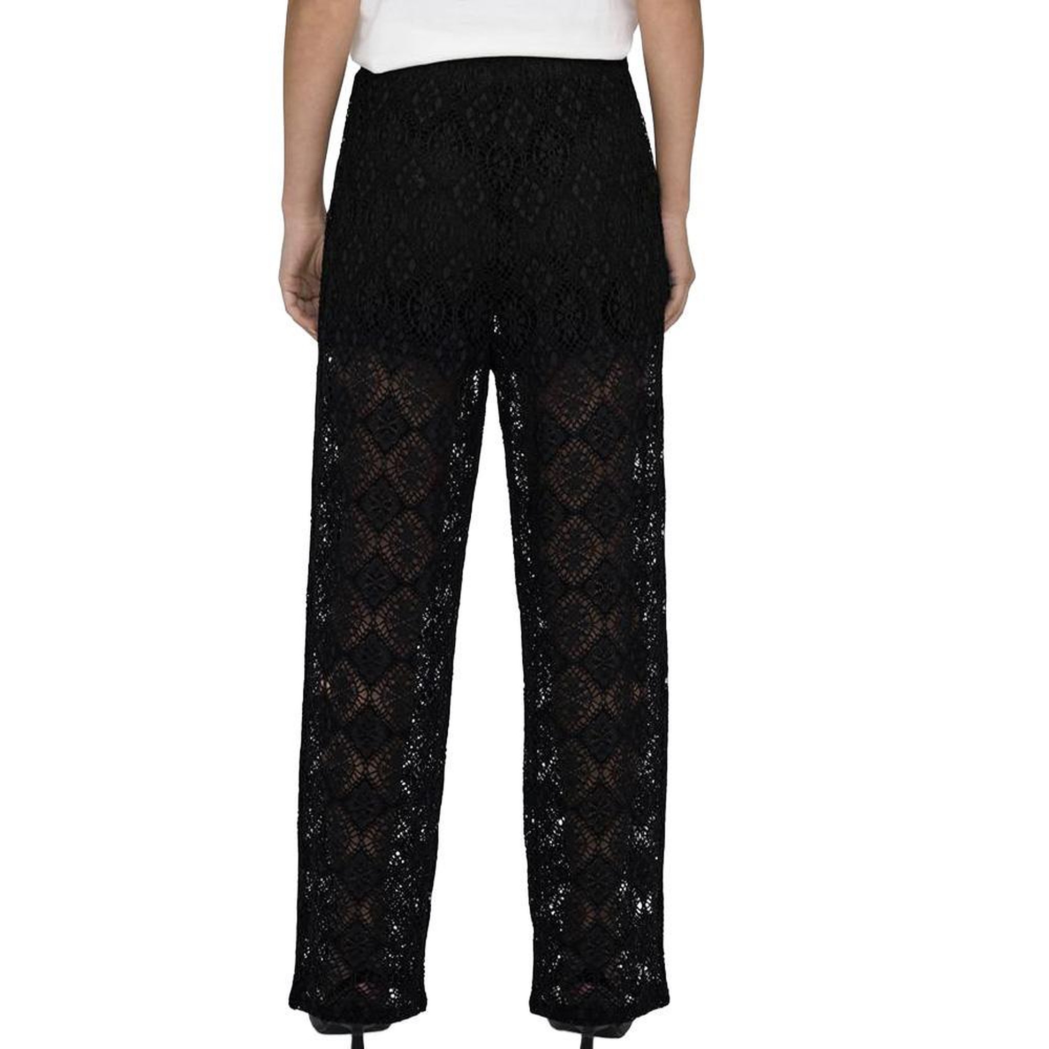 Voir la diapositive 2 : JACQUELINE DE YONG Pantalon fluide Noir Femme JDY Eva