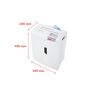 Voir la diapositive 2 : Hsm Destructeur de documents 10 feuilles coupe particules 4.5x30mm - 1045111