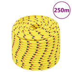 VIDAXL Corde de bateau Jaune 14 mm 250 m Polypropylene
