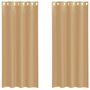Voir la diapositive 2 : VIDAXL Rideaux en voile avec œillets 2 pcs sable