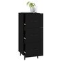 Voir la diapositive 4 : VIDAXL Buffet Noir 34,5x34x90 cm Bois d'ingenierie
