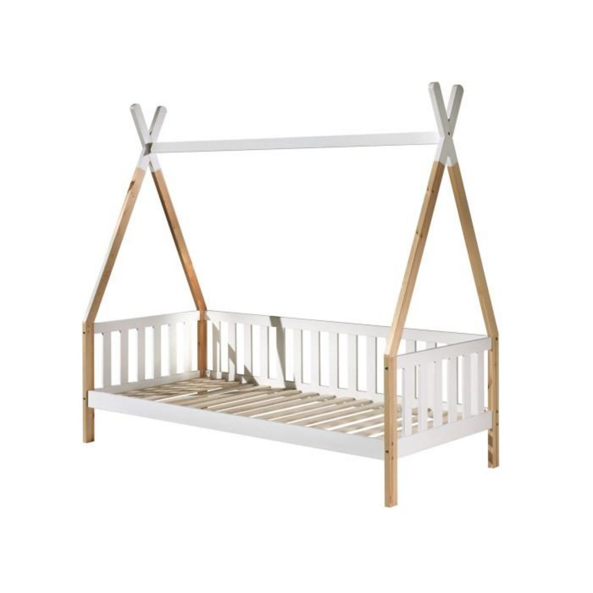 Paris Prix Pack - Lit Enfant & Tiroir  Tipi  90x200cm Blanc