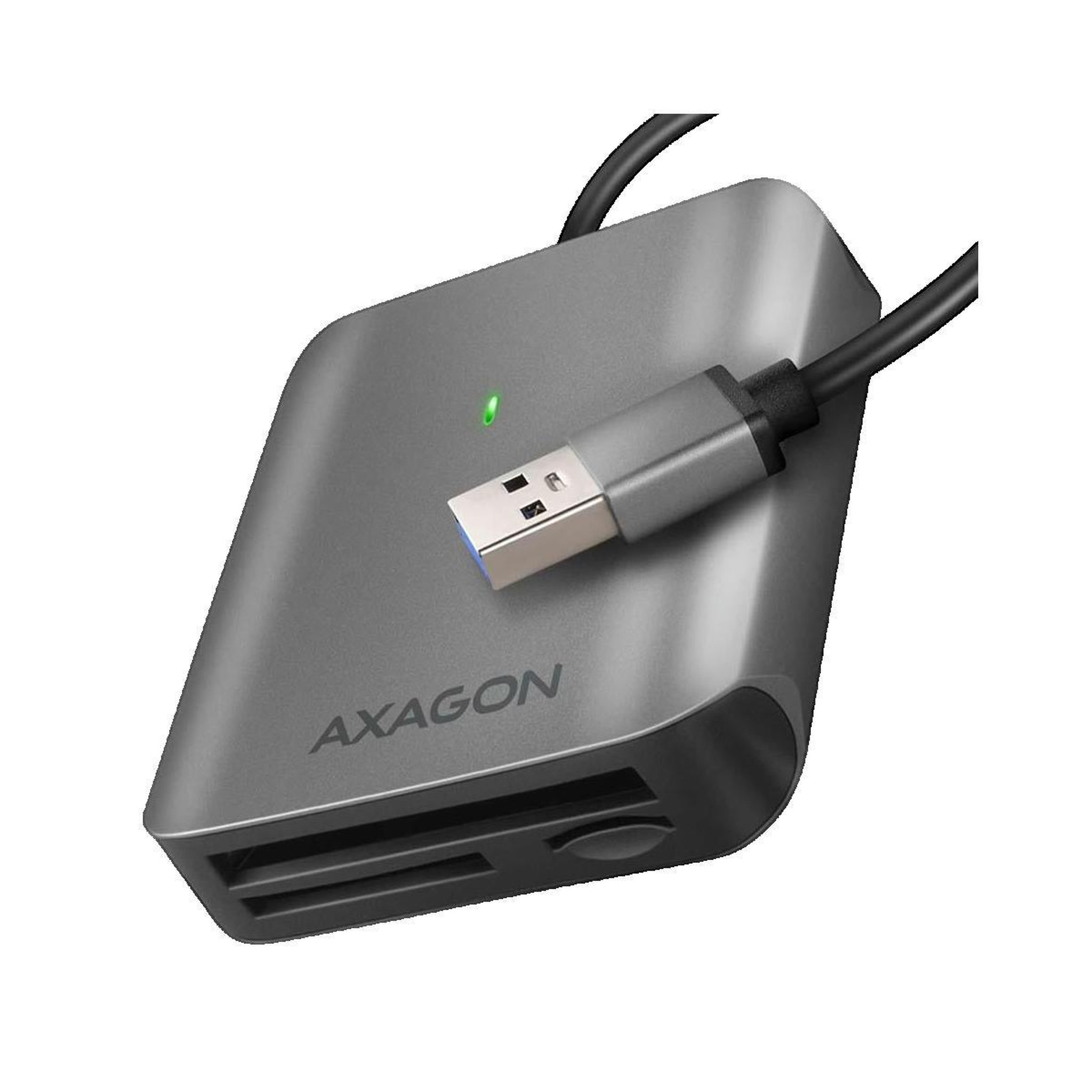 Qu-ax Lecteur de carte Axagon CRE-S3 Aluminium