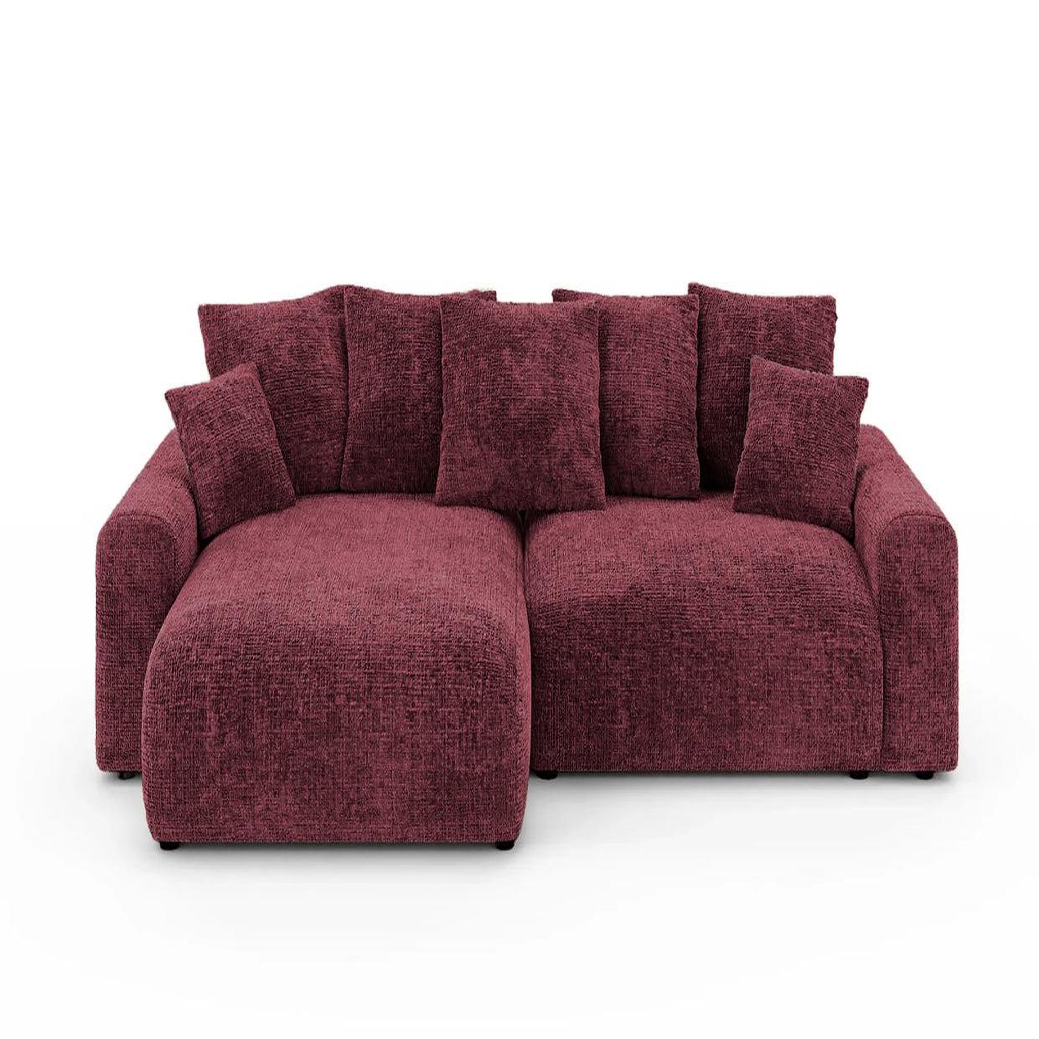 Voir la diapositive 1 : CASANOVA PARIS Oli - canapé d'angle convertible tissu chenille 4 places