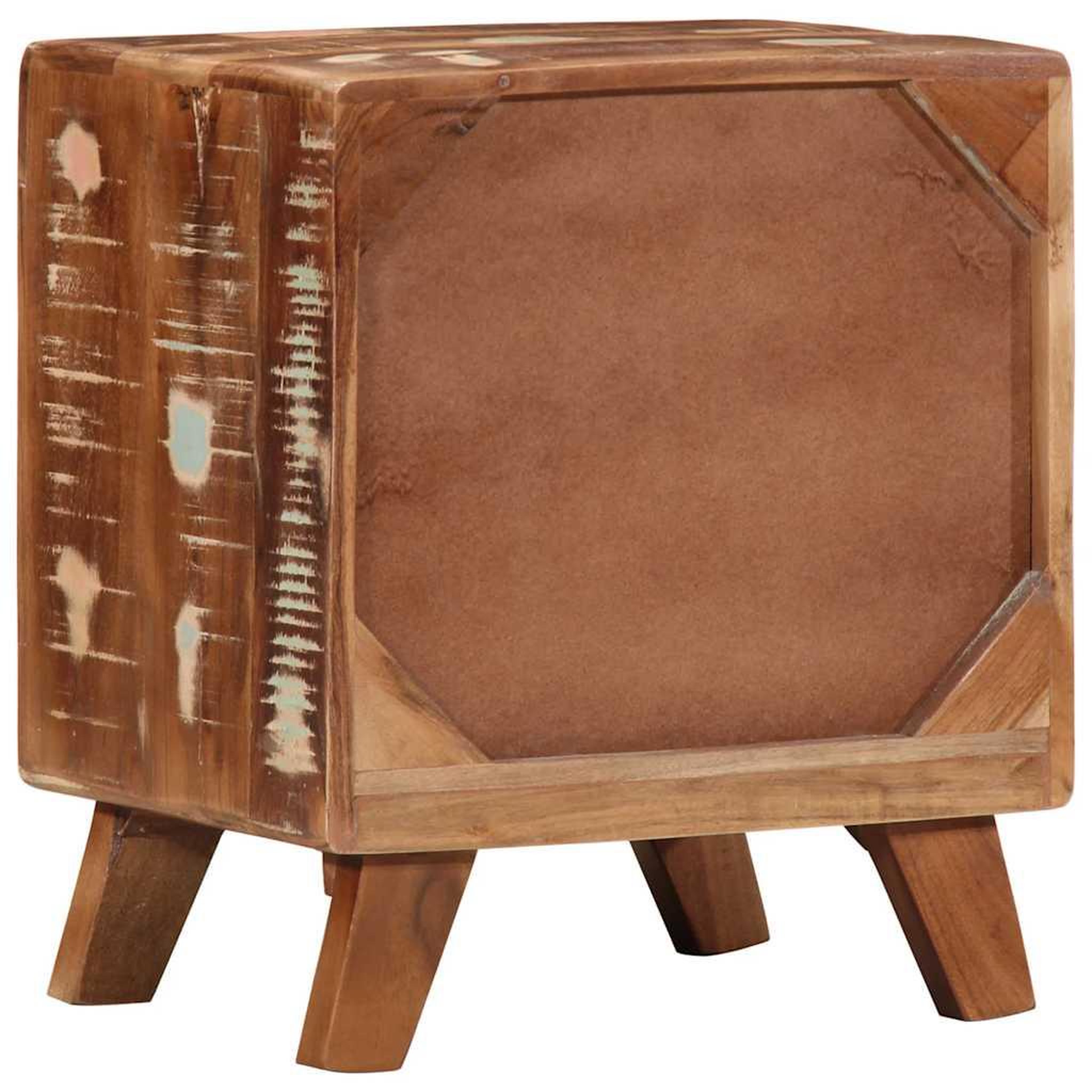Voir la diapositive 4 : VIDAXL Table de chevet 2 pcs 40x32x46 cm bois massif de recuperation