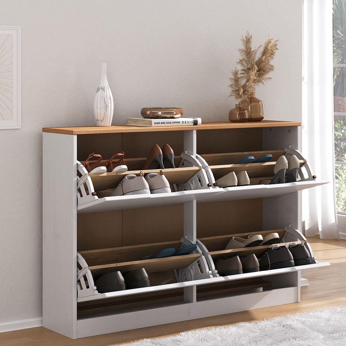 IDIMEX Meuble à chaussures en pin BASIL