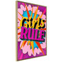 Voir la diapositive 1 : Paris Prix Affiche Murale Encadrée  Girls Rule Colour