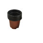 Voir la diapositive 2 : GARDENSTAR Lot de 12 pots de fleurs rond en plastique couleur terre cuite