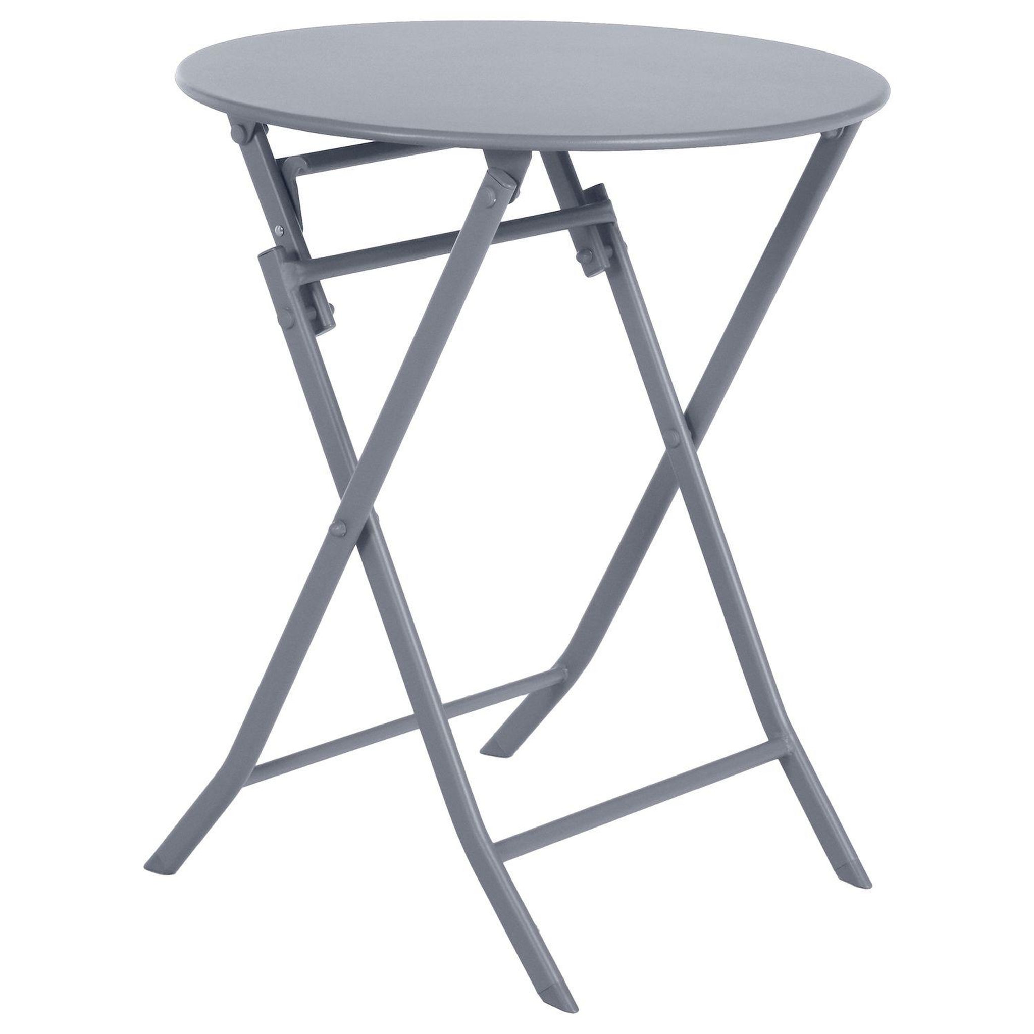 Voir la diapositive 1 : HESPERIDE Table de jardin pliante ronde greensboro - 2 places