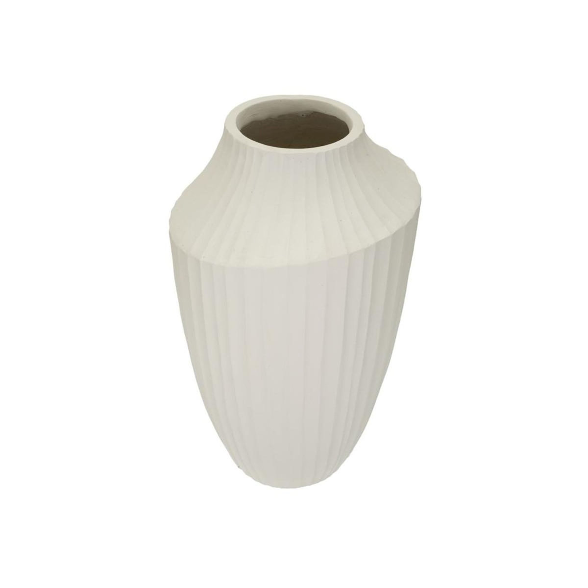 Paris Prix Vase Design Rainuré  Ice  50cm Crème