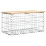 Voir la diapositive 5 : VIDAXL Banc de jardin design de gabion 83x44x42 cm bois massif de pin