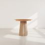 Voir la diapositive 1 : LISA DESIGN Freya - table à manger ronde extensible - effet bois - 4 à 8 personnes