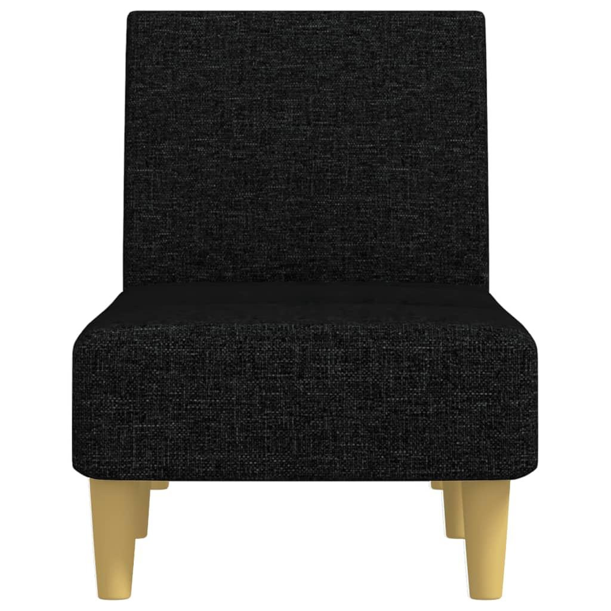 Voir la diapositive 4 : VIDAXL Chaise longue noir tissu