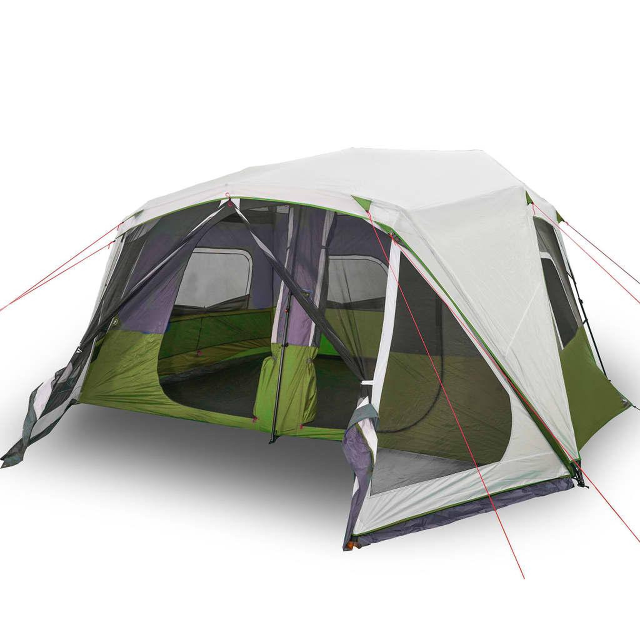 Voir la diapositive 2 : VIDAXL Tente familiale avec LED 10 personnes liberation rapide