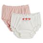 Voir la diapositive 1 : INEXTENSO Lot de 2 culottes c&oelig;urs bébé fille