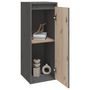 Voir la diapositive 4 : VIDAXL Armoire murale Gris 30x30x80 cm Bois de pin massif
