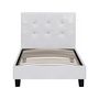 Voir la diapositive 4 : Habitat et Jardin Lit simple en pvc  Julia  - 90 x 190 cm - Blanc