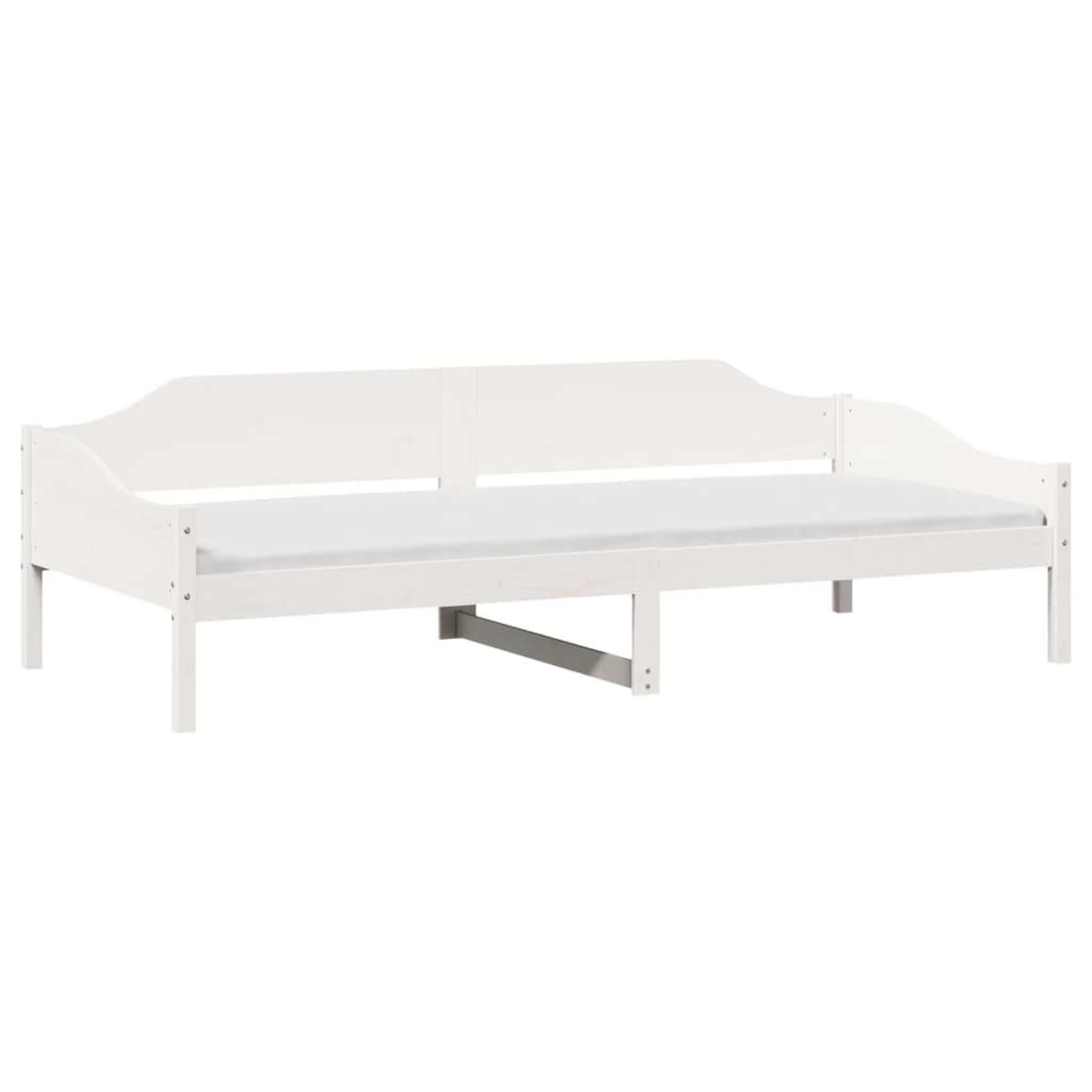 Voir la diapositive 3 : VIDAXL Cadre de lit sans matelas blanc 90x190 cm bois de pin massif