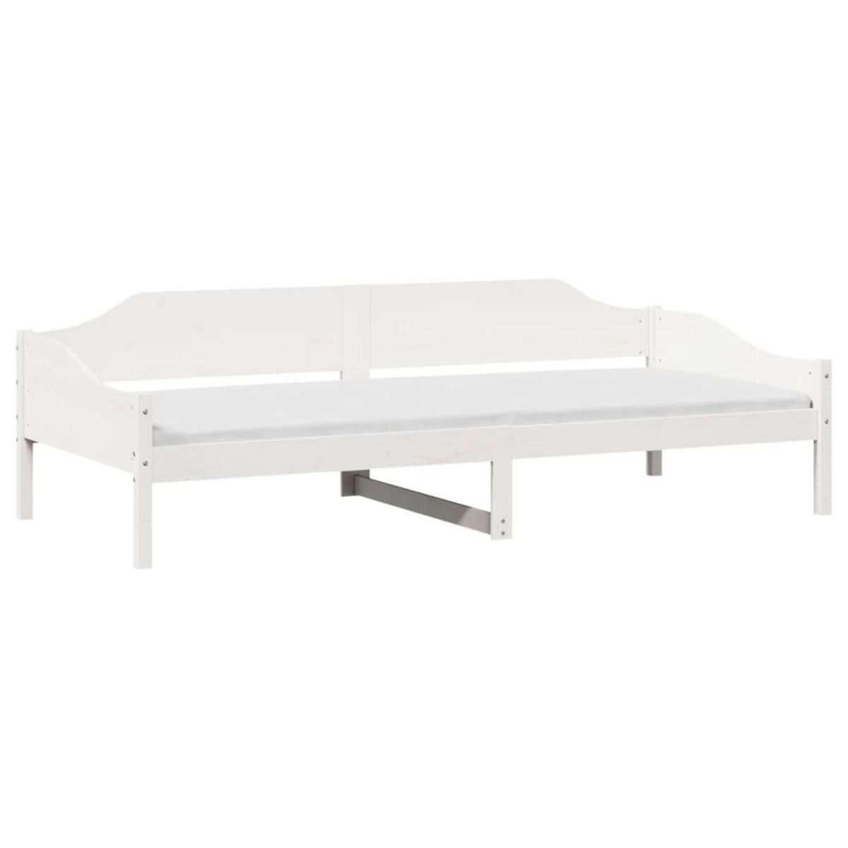 VIDAXL Cadre de lit sans matelas blanc 90x190 cm bois de pin massif