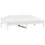 Voir la diapositive 3 : VIDAXL Cadre de lit sans matelas blanc 90x190 cm bois de pin massif