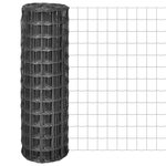 VIDAXL Cloture euro Acier 10 x 1,2 m Gris