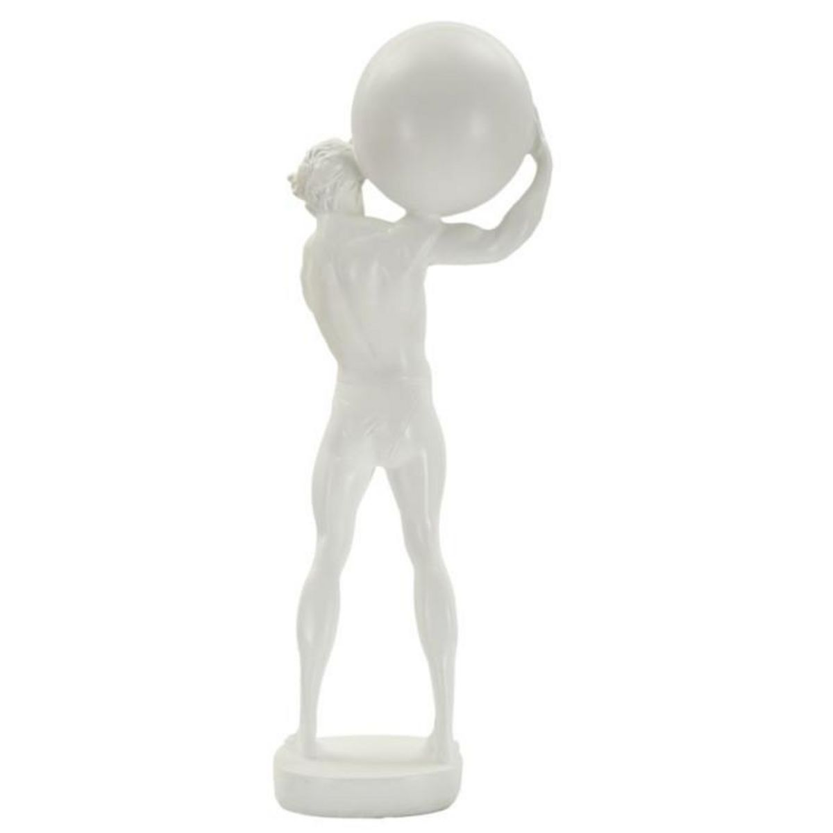 Paris Prix Statuette Homme Athlétique  Atlas  50cm Blanc