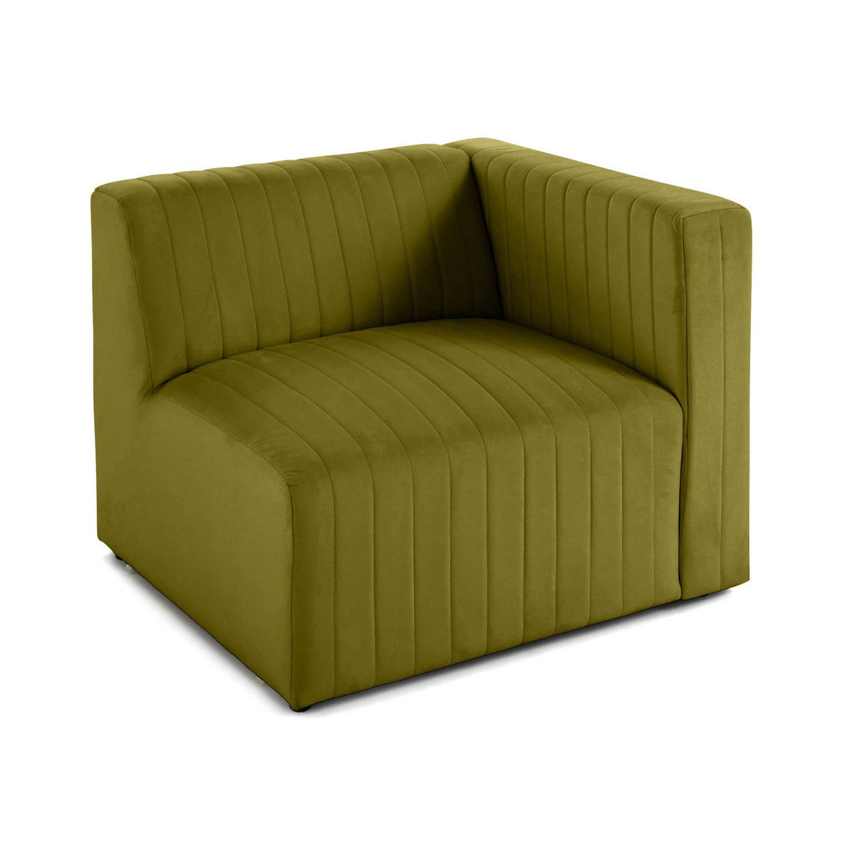 LISA DESIGN Nova - module d'assise droit - en velours