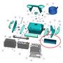 Voir la diapositive 2 : Zodiac Lot de 2 brosses lamelles bleu pour robot indigo - w1585a