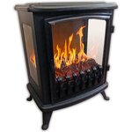 Chemin'arte Cheminée électrique 2000w avec flamme 3d noir - 139
