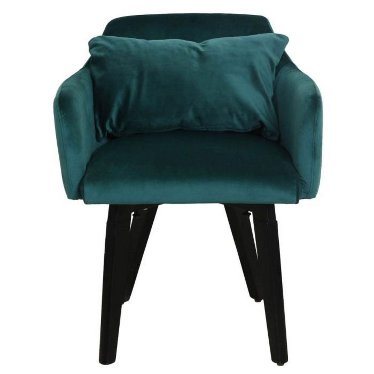 Paris Prix Lot de 2 Fauteuils Velours  Scanda  70cm Vert
