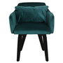 Voir la diapositive 3 : Paris Prix Lot de 2 Fauteuils Velours  Scanda  70cm Vert